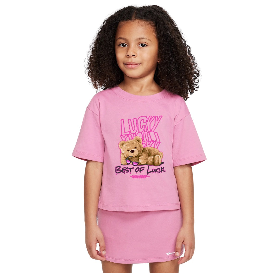 Girls Short Sleeve Tee front view 3